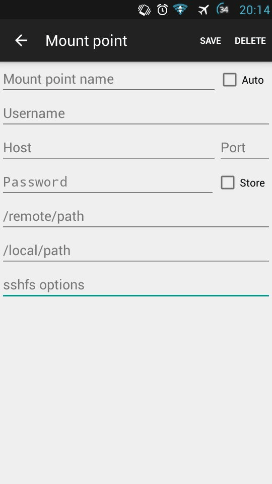EasySSHFS screenshot