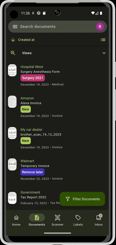 Paperless Mobile screenshot