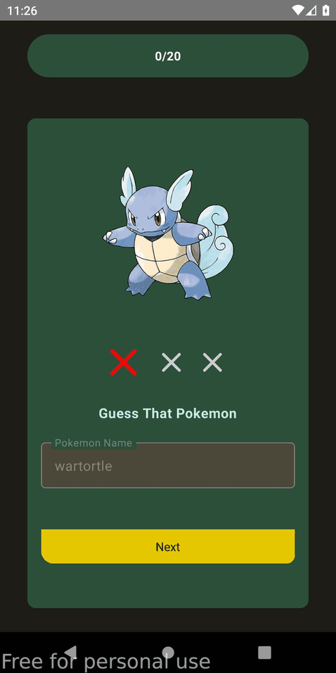 GuessThatPokemon screenshot