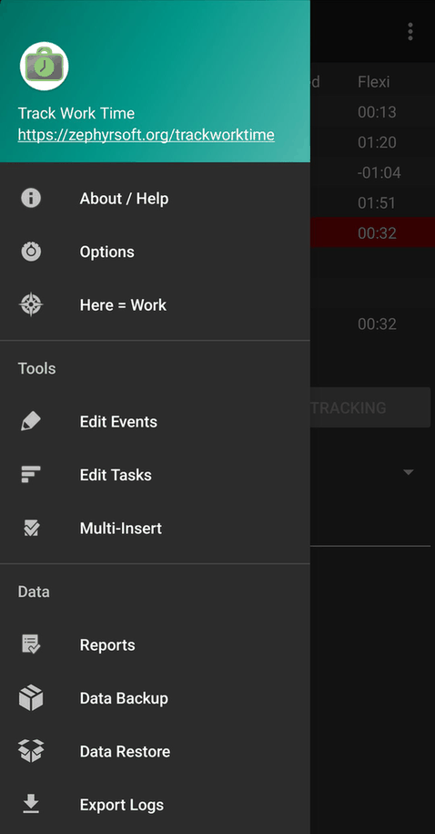 Track Work Time screenshot