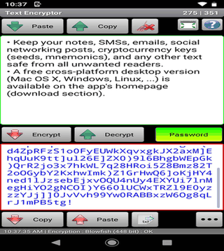 Secret Space Encryptor (SSE) screenshot