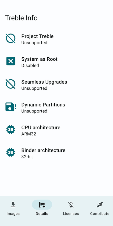 Treble Info screenshot