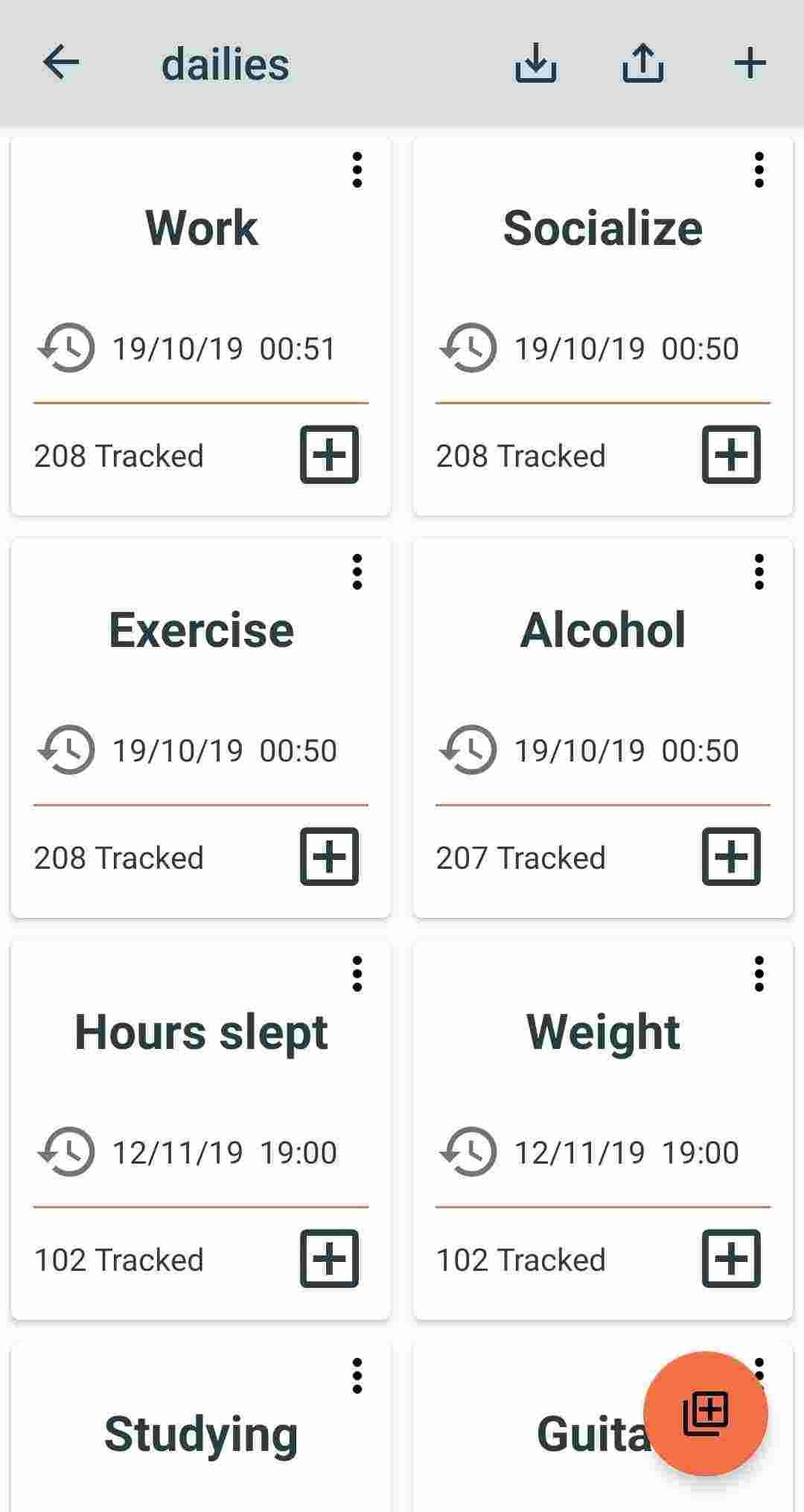 Track Graph screenshot