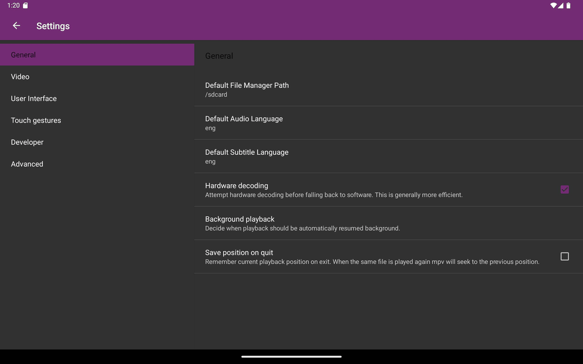 mpv-android screenshot