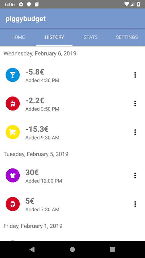 piggybudget screenshot