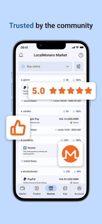 LocalMonero: buy XMR privately screenshot