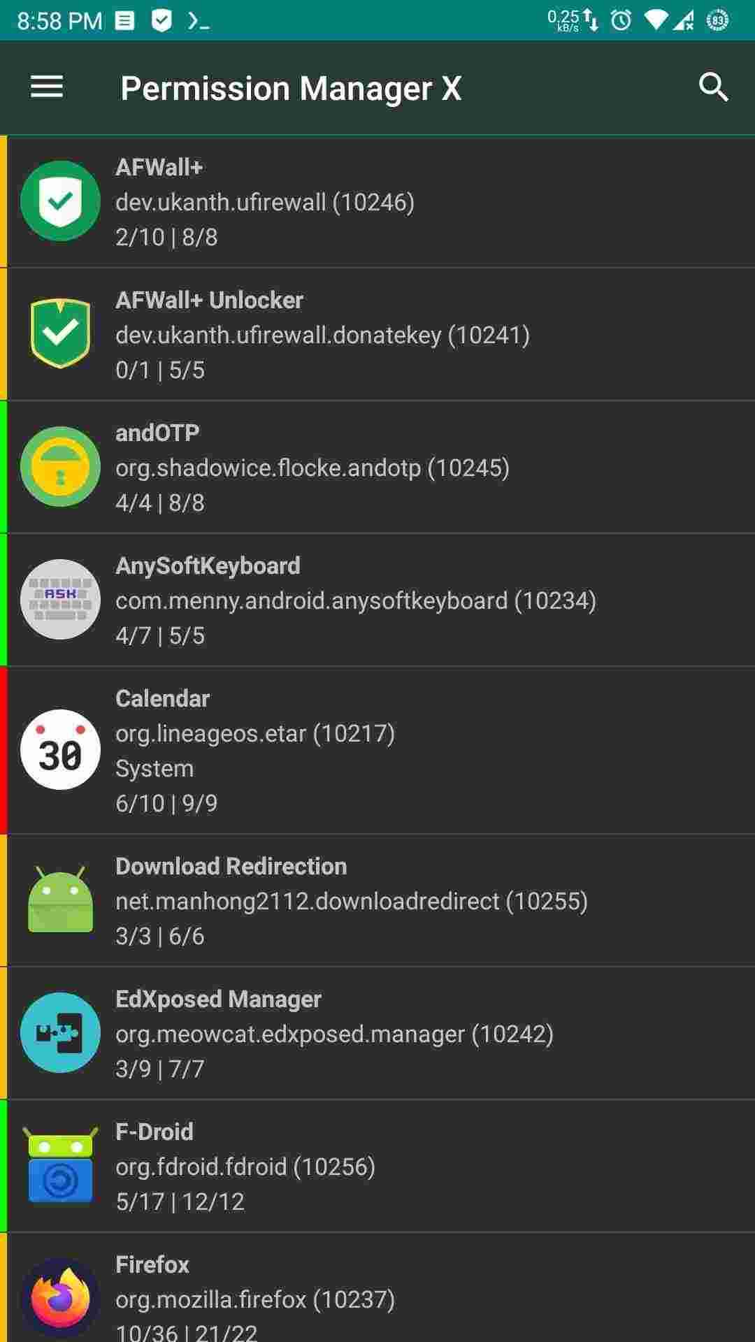 Permission Manager X screenshot