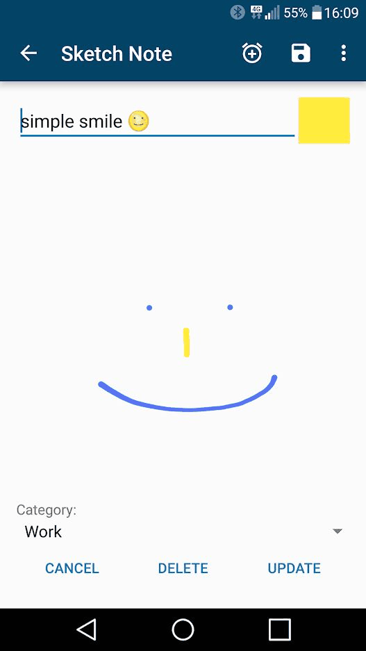 Notes (PFA) screenshot