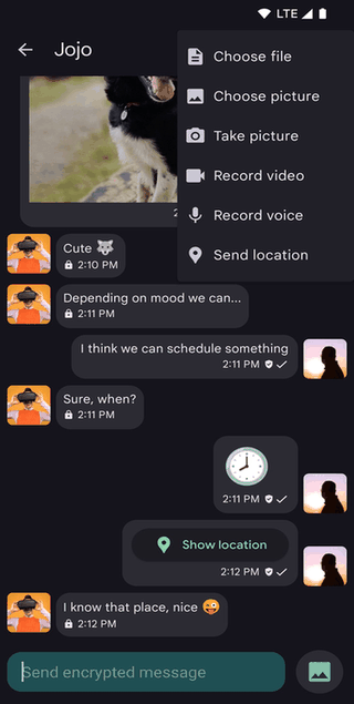 Conversations screenshot