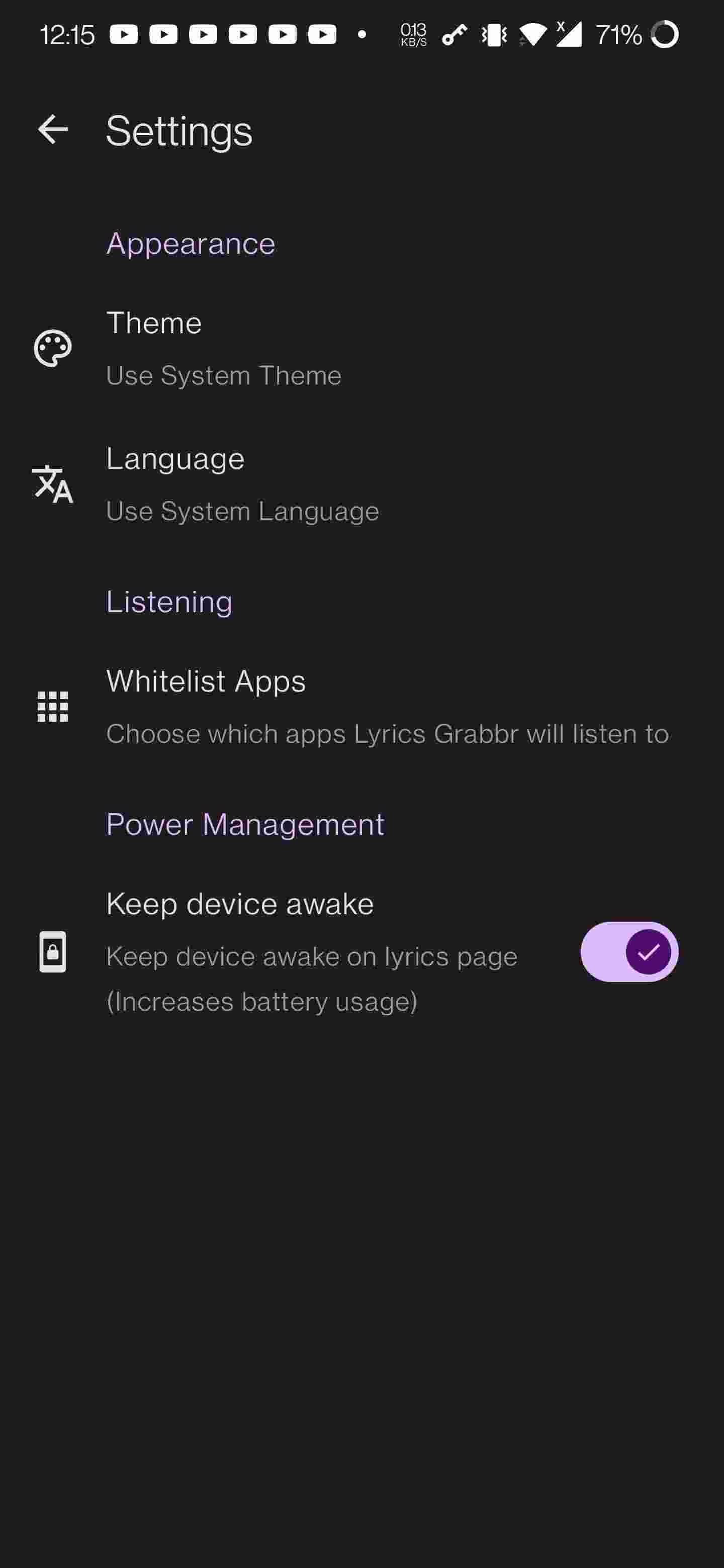 Lyrics Grabbr screenshot