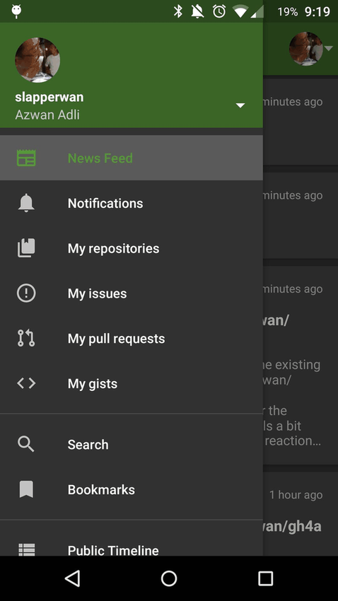 OctoDroid screenshot