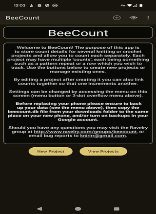 BeeCount Knitting Counter screenshot