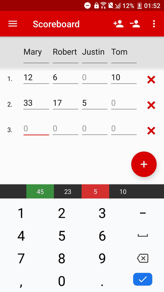 Scoreboard screenshot