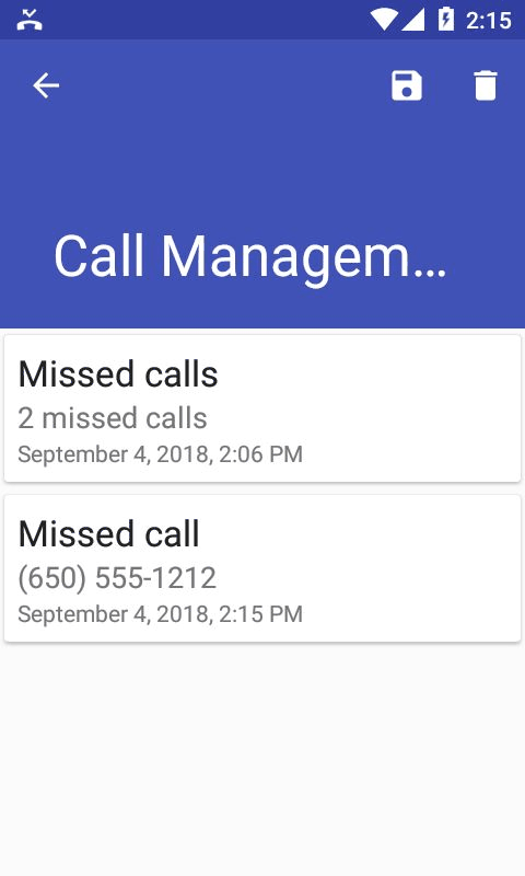 NotificationLog screenshot