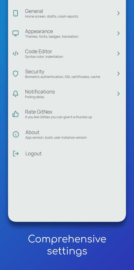 GitNex for Forgejo and Gitea screenshot