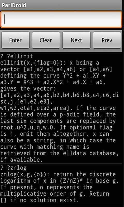 PariDroid screenshot
