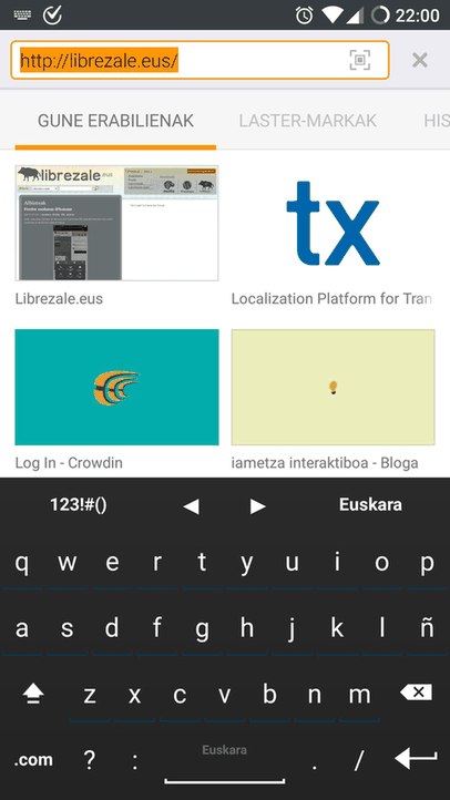 Basque for AnySoftKeyboard screenshot