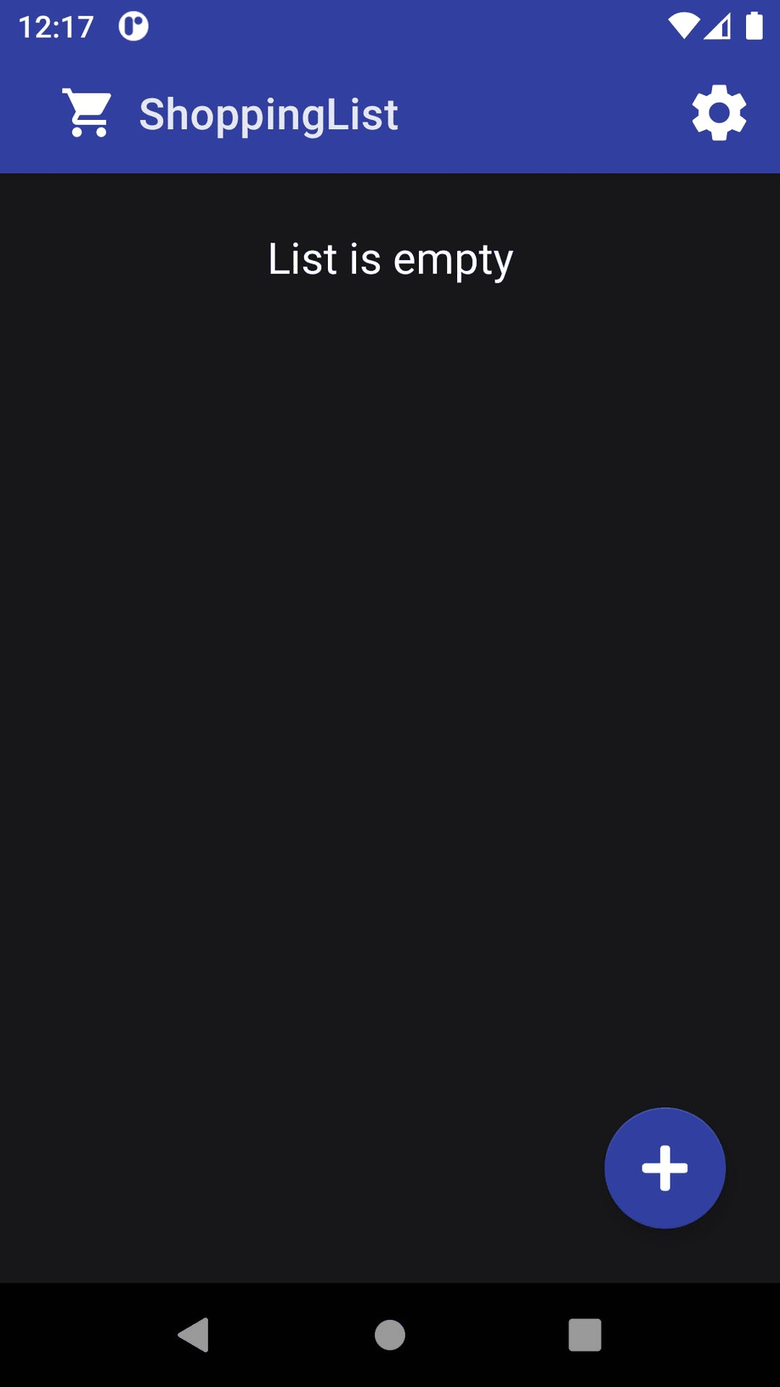 ShoppingList screenshot