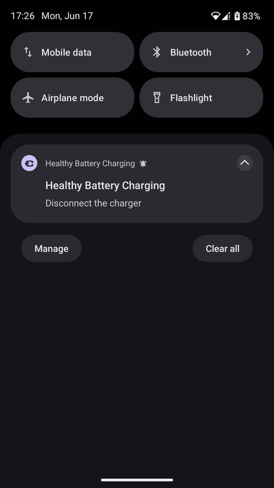 Healthy Battery Charging screenshot