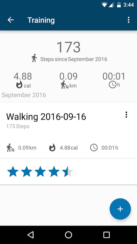 Pedometer (PFA) screenshot