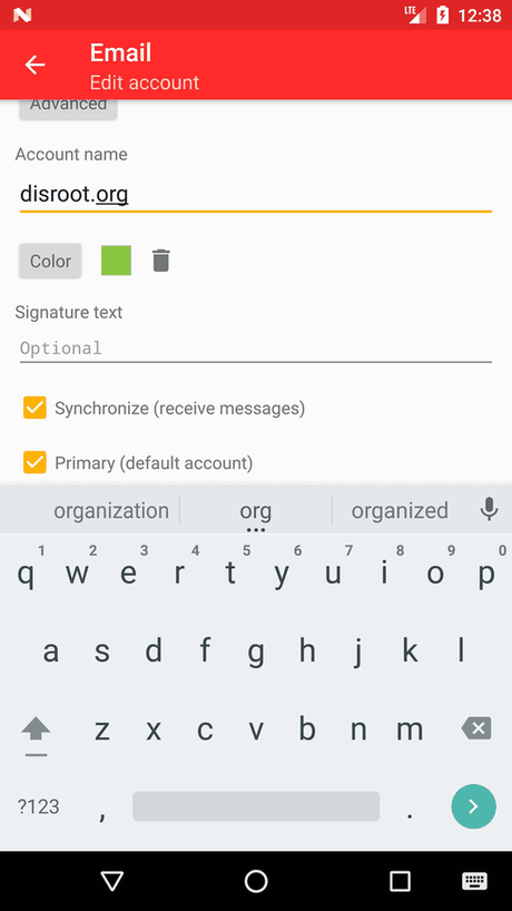 SimpleEmail screenshot