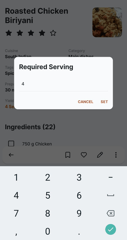 EnRecipes screenshot