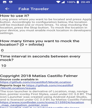 FakeTraveler screenshot