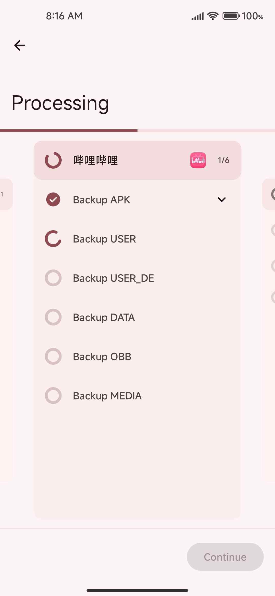 DataBackup screenshot