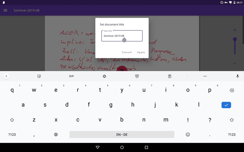 Xournal++ screenshot
