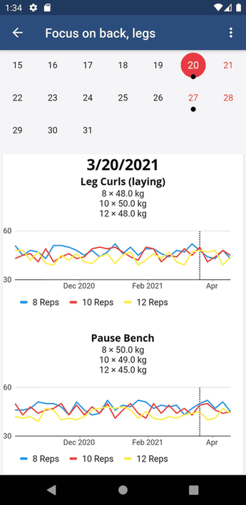 wger Workout Manager screenshot