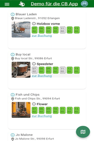 Cb_app: Client for using CommonBooking websites screenshot