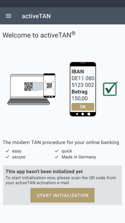 Varengold activeTAN screenshot