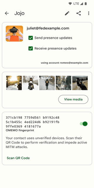 Conversations screenshot