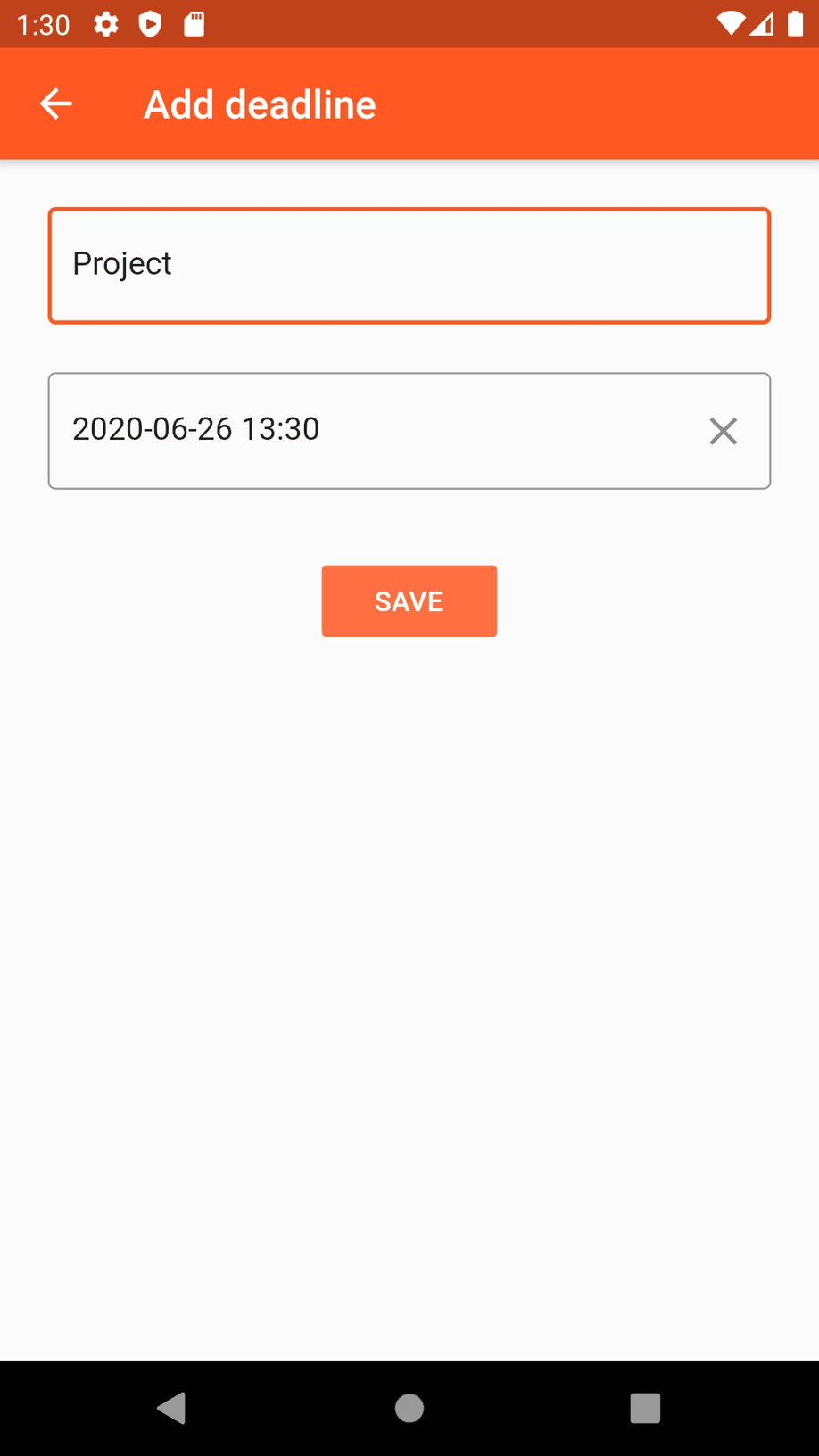 Deadlines screenshot