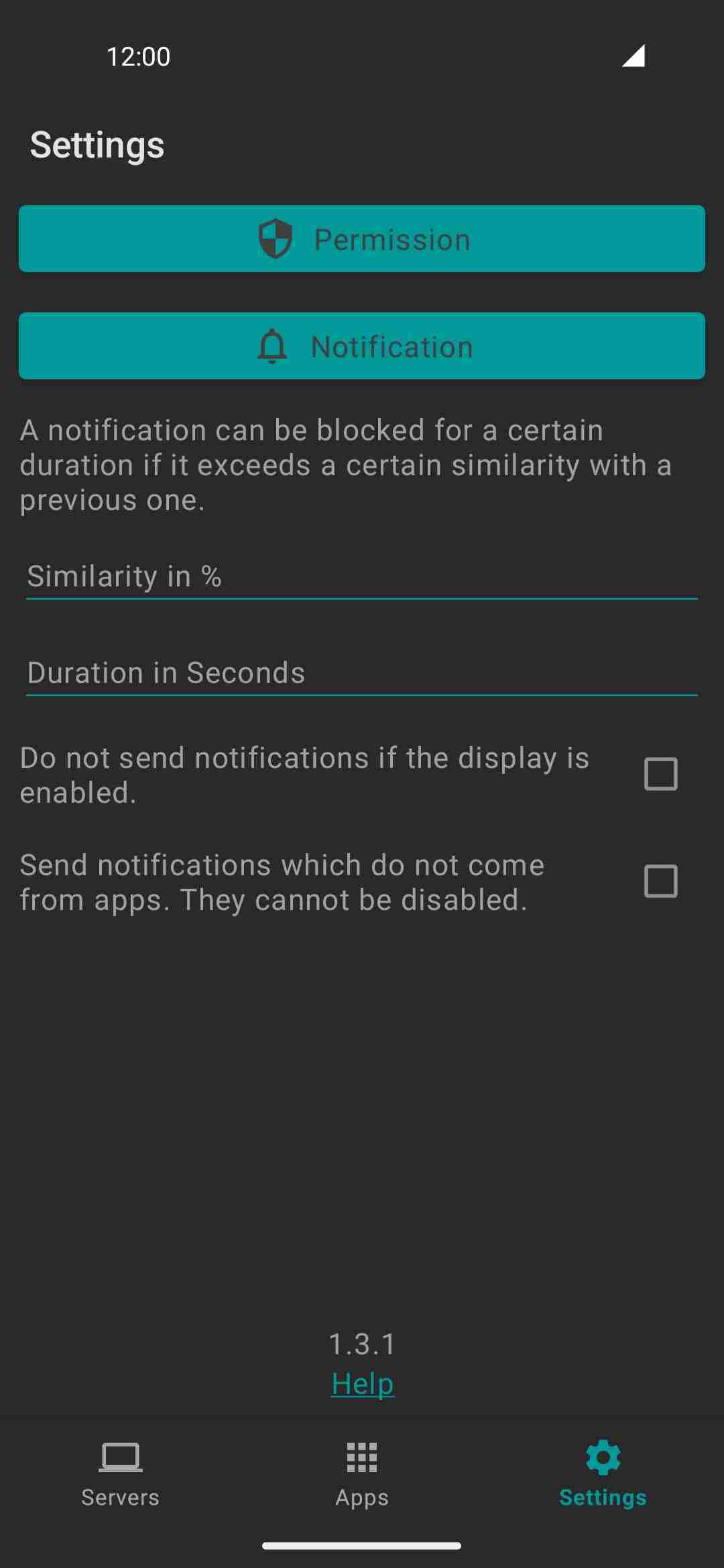 Android 2 Linux Notifications screenshot