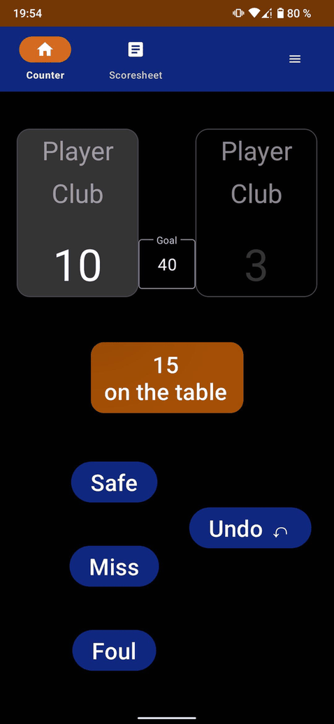 PocketTRacker screenshot