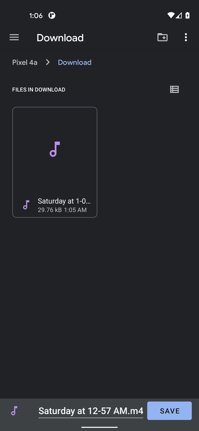 Save on Device screenshot