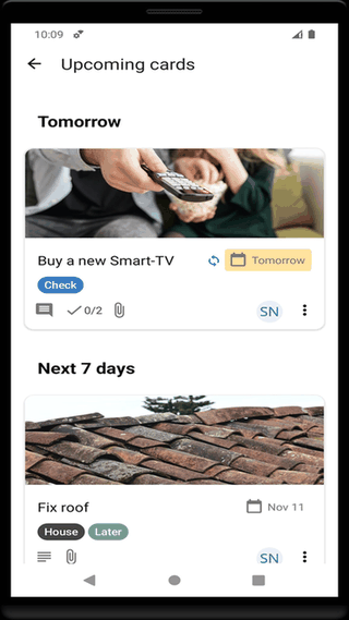 Nextcloud Deck screenshot