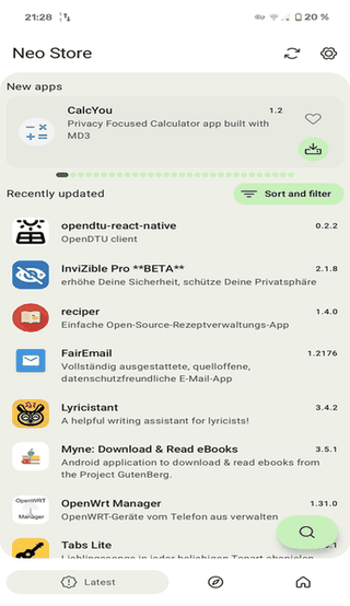 Neo Store screenshot
