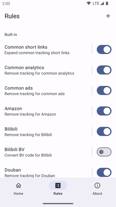 Untracker screenshot