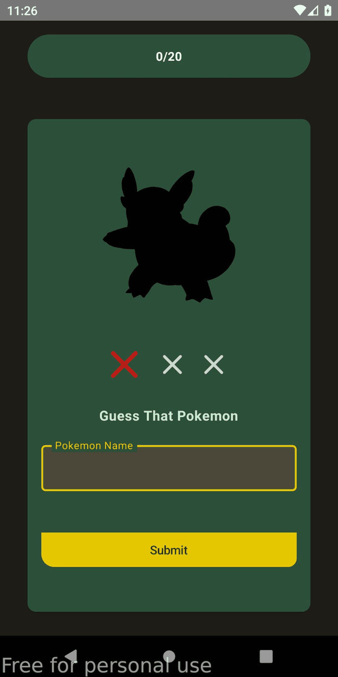 GuessThatPokemon screenshot
